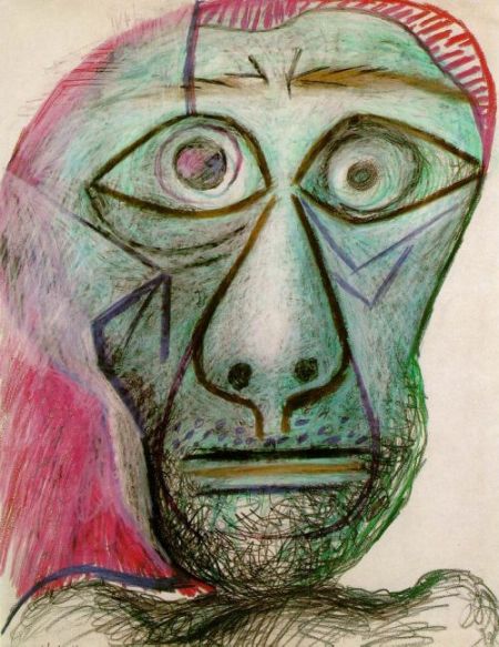 Pablo Picasso's Self Portrait At Age 16 Compared To Age 72 (2 pics)