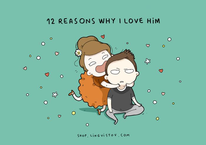 Woman Reveals 12 Reasons Why She Loves Her Boyfriend (13 pics)