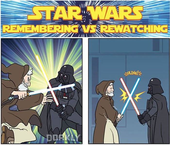 The Difference Between Remembering Star Wars And Rewatching It (7 pics)