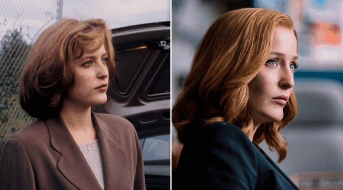 The Cast Of The X-Files Back In The Day And Today (6 pics)