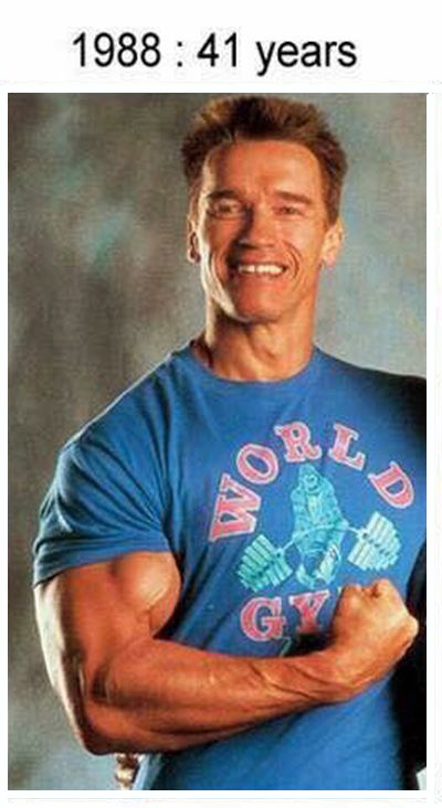 A Look At Just How Well Arnold Schwarzenegger Has Aged Over The Years (6 pics)