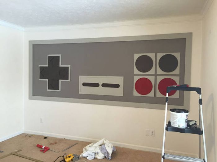 Parents Create A Giant NES Replica For Their Kids (19 pics)