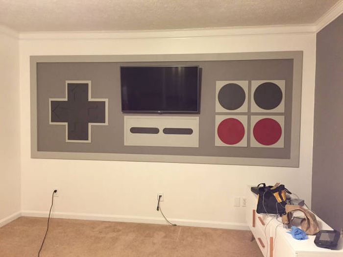 Parents Create A Giant NES Replica For Their Kids (19 pics)