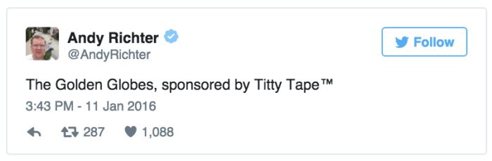Tweets About The Golden Globe That Were Simply Golden (13 pics)