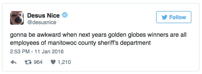 Tweets About The Golden Globe That Were Simply Golden (13 pics)