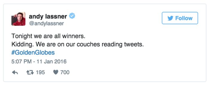 Tweets About The Golden Globe That Were Simply Golden (13 pics)