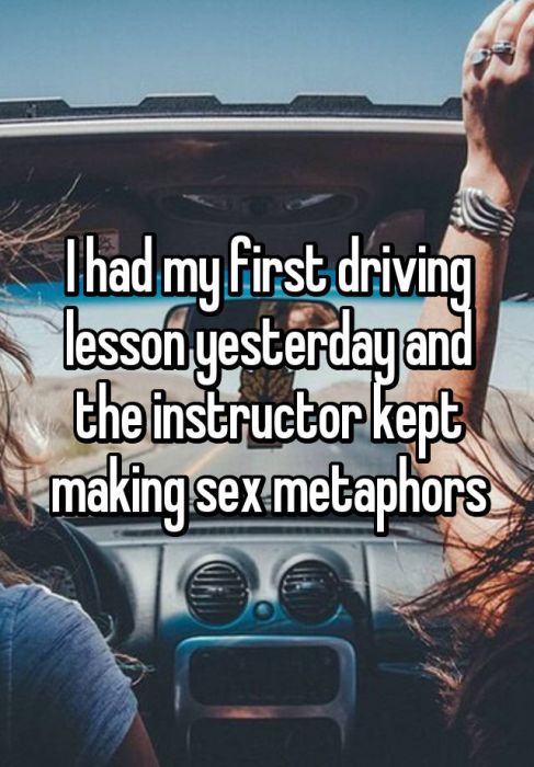 People Reveal Awkward Driver's Ed Confessions (18 pics)