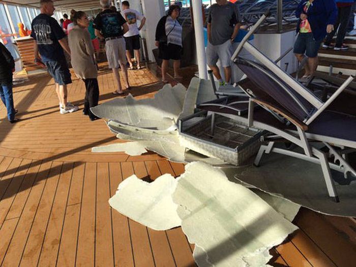 Royal Caribbean Cruise Ship Suffers Damage After Getting Caught In A Storm (20 pics)