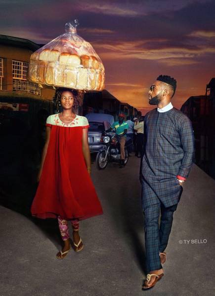 Street Seller Gets A Modeling Contract After Photobombing Tinie Tempah's Photo Shoot (10 pics)