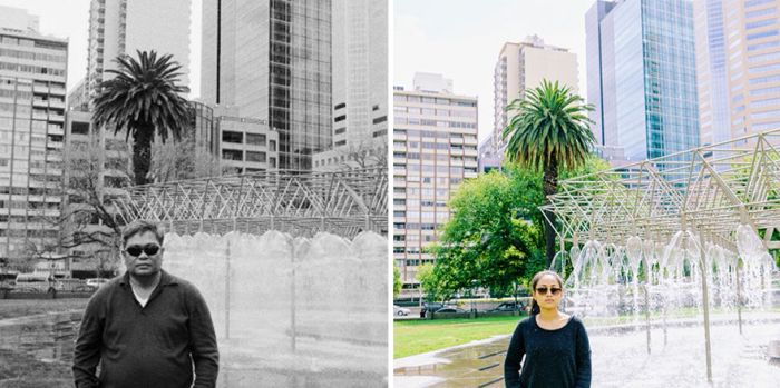 Daughter Travels To The Same Locations Her Late Father Used To Visit (12 pics)