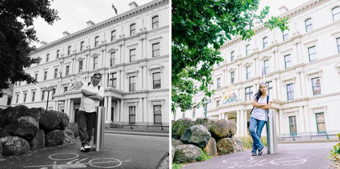 Daughter Travels To The Same Locations Her Late Father Used To Visit (12 pics)