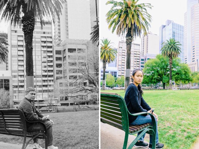 Daughter Travels To The Same Locations Her Late Father Used To Visit (12 pics)