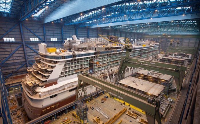 What A Cruise Ship Looks Like Before It Comes Together (9 pics)