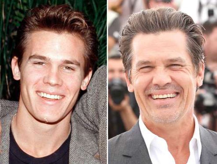Aging Celebrities Side By Side With Their Younger Selves (60 pics)