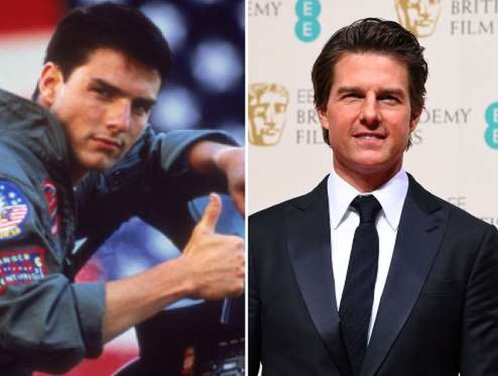 Aging Celebrities Side By Side With Their Younger Selves (60 pics)