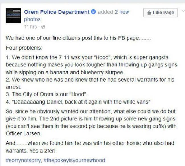 Wannabe Gangsta Gets Owned By The Police (5 pics)