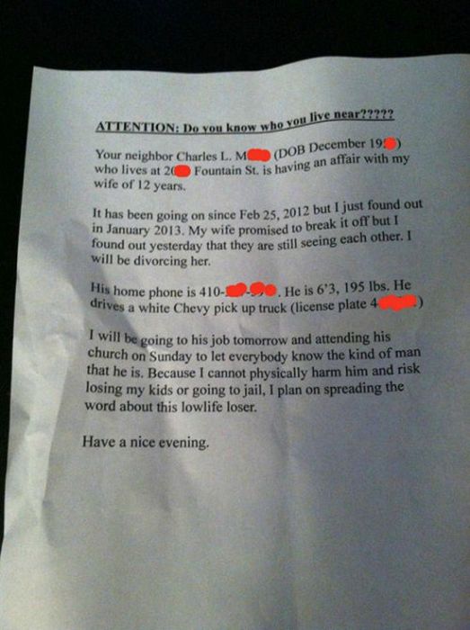 People Who Went To Extreme Lengths To Tell The World Their Partner Cheated (31 pics)