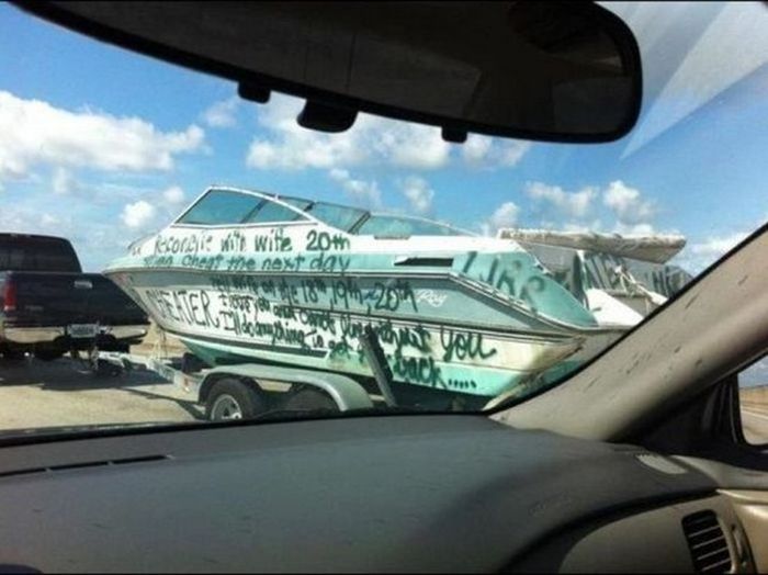 People Who Went To Extreme Lengths To Tell The World Their Partner Cheated (31 pics)