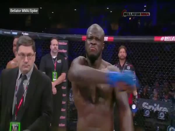 MMA Fighter Accidentally Backfists Official