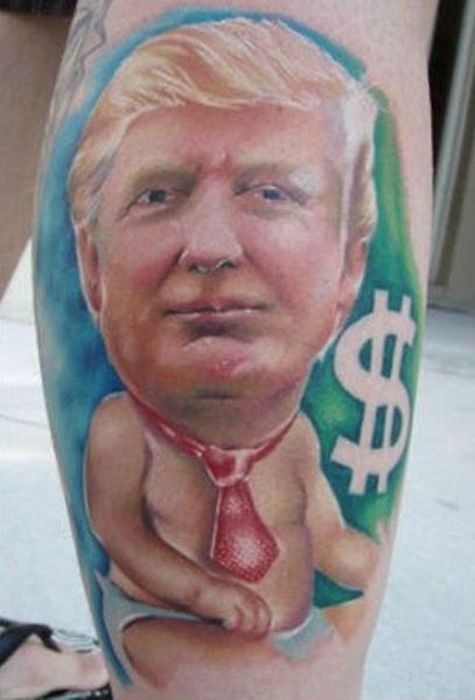 Terrible Political Tattoos That These People Will Probably Live To Regret (21 pics)