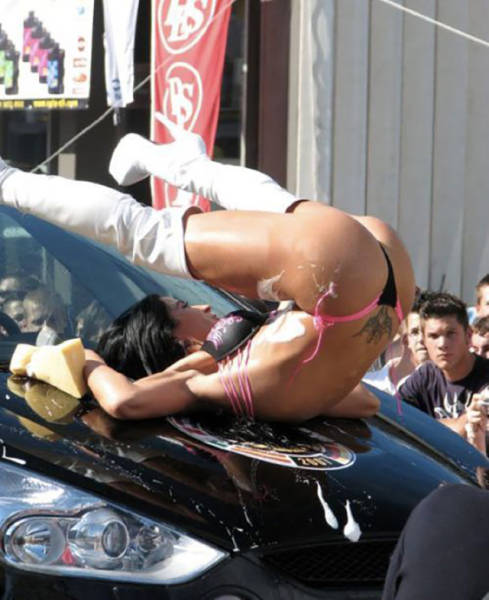 Nobody Washes Cars Better Than Soaking Wet Babes In Bikinis (55 pics)