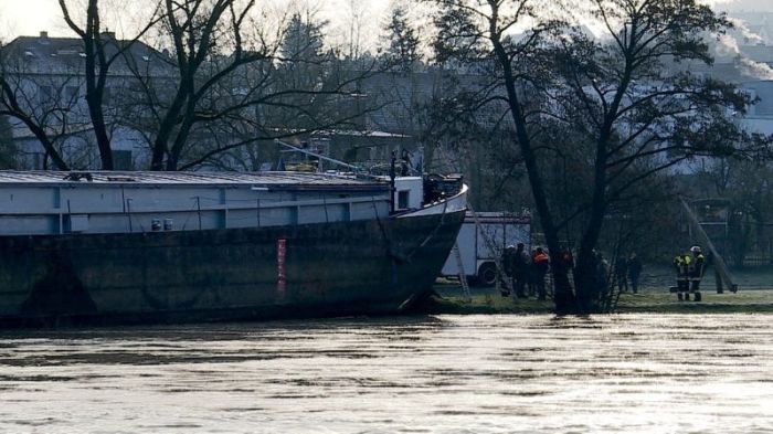 Cargo Ship Runs Aground In Rural Germany (6 pics)