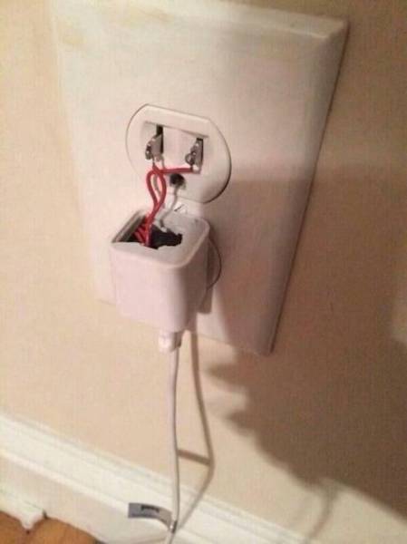 People Who Found Funny Places To Charge Their Phones (38 pics)