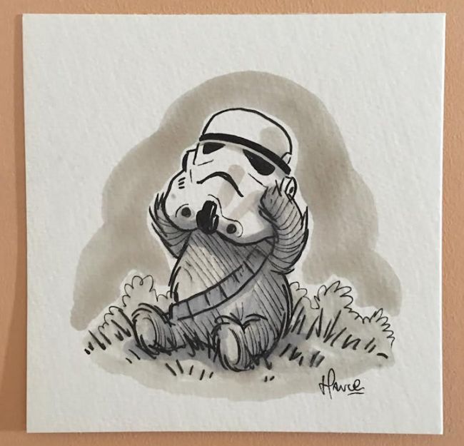 Winnie The Pooh Looks Awesome In The Style Of Star Wars (14 pics)