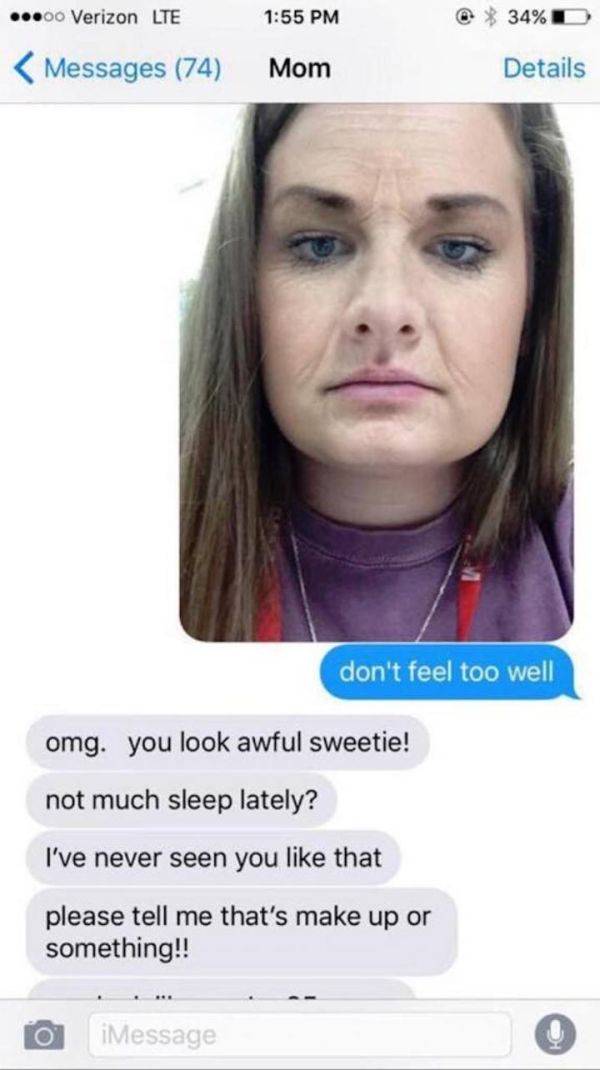 Girl Uses A Snapchat Filter To Completely Freak Out Her Mom (3 pics)