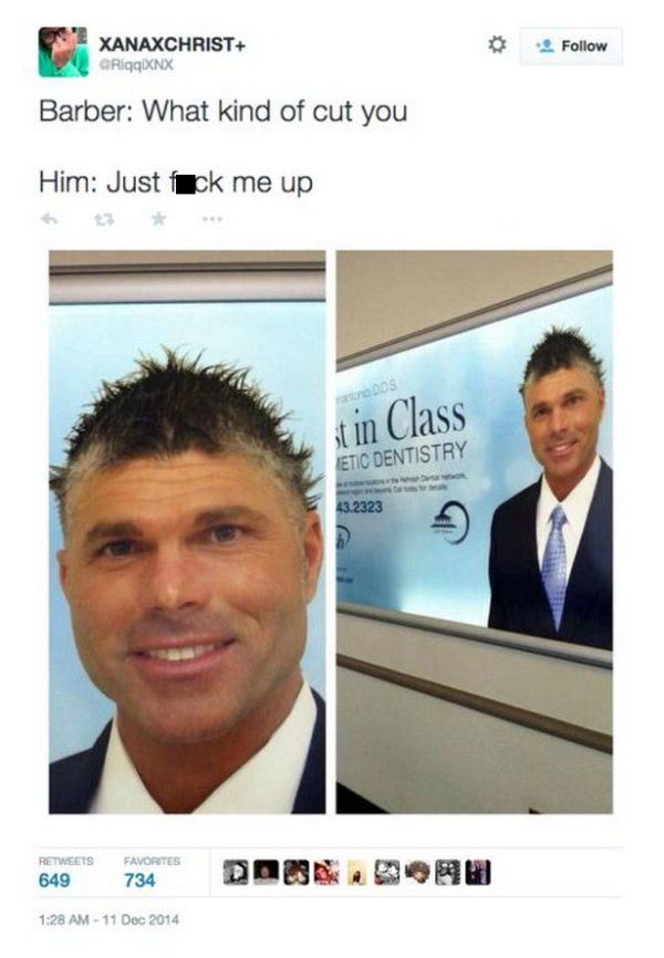 People Who Asked For Terrible Haircuts And Got What They Wanted (30 pics)