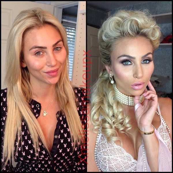 What Playboy Models Look Like With And Without Makeup (18 pics)