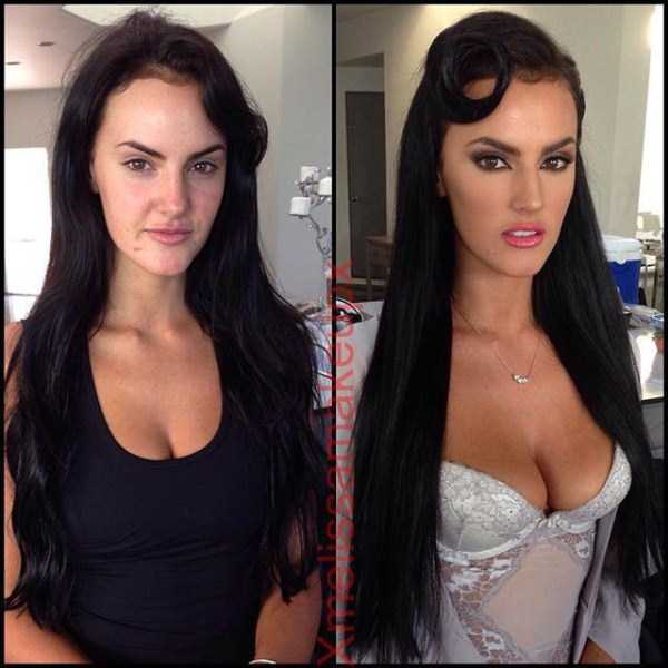 What Playboy Models Look Like With And Without Makeup (18 pics)