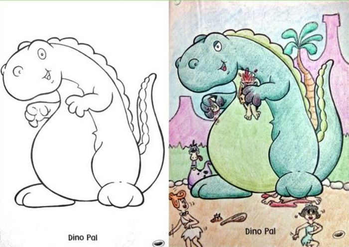 What It Looks Like When Coloring Book Pages Get Completely Corrupted (24 pics)