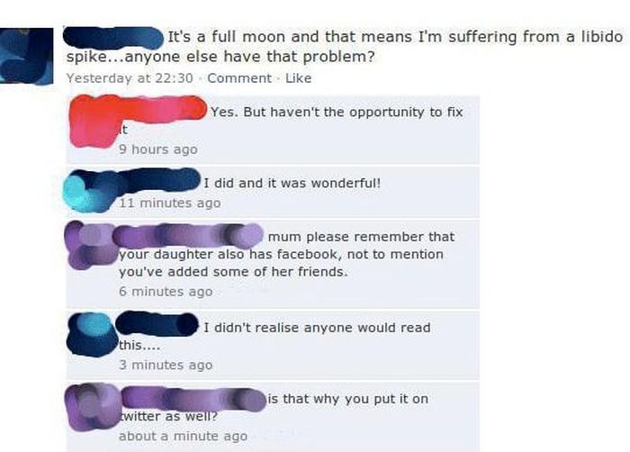 Kids Who Ended Up In Cringeworthy Conversations With Their Moms On Facebook (29 pics)