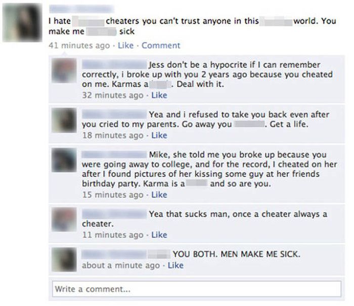 Cheaters Who Got Caught, Called Out And Shamed (12 pics)