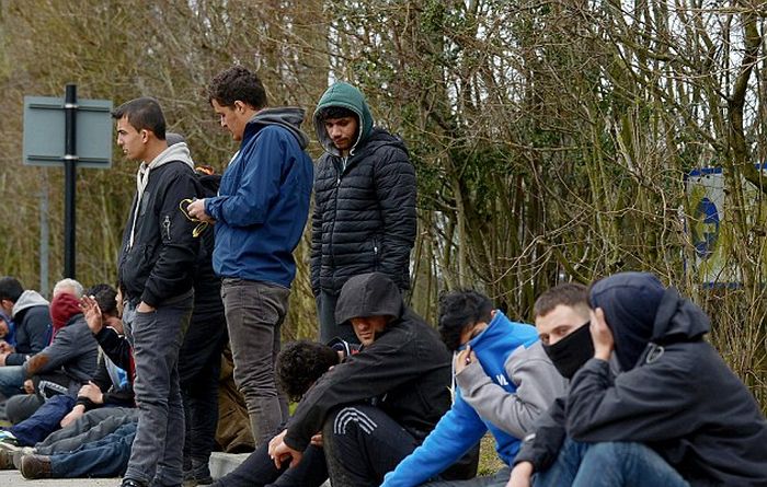 British Police Pull Truck Over To Find 26 Illegal Immigrants Hiding In The Back (4 pics)