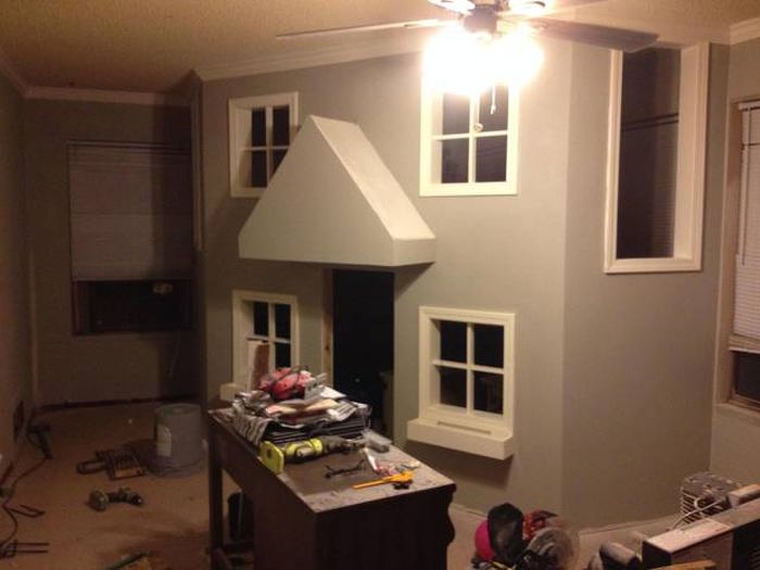 Dad Transforms An Entire Room Into A Playhouse For His Kids (24 pics)