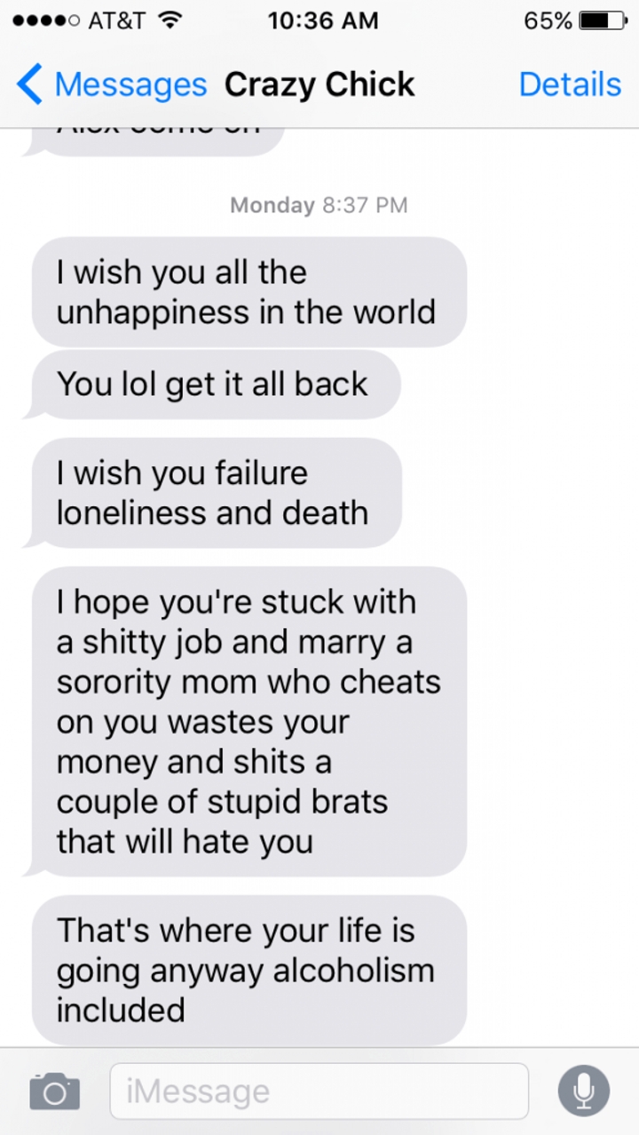 Angry Ex-Girlfriend Goes On The Most Insane Text Rant Ever (10 pics)