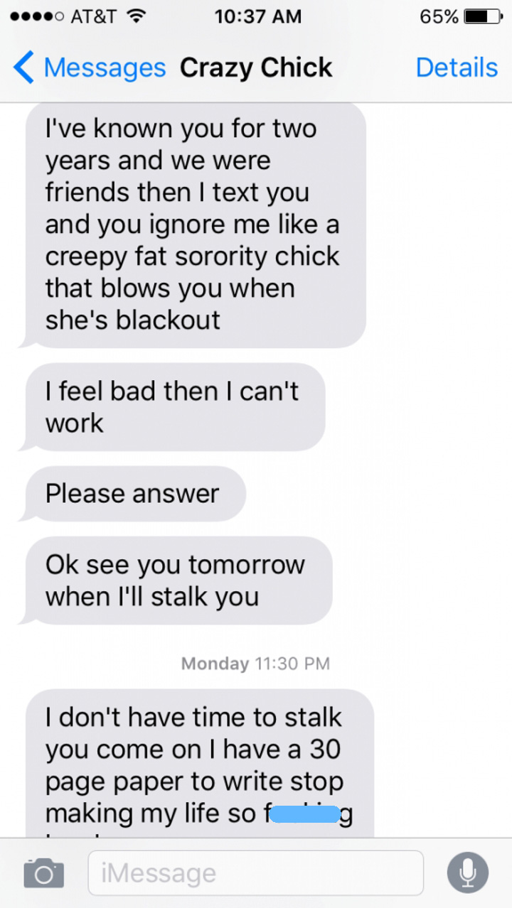 Angry Ex-Girlfriend Goes On The Most Insane Text Rant Ever (10 pics)