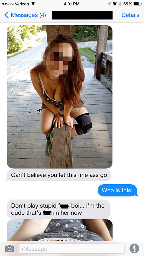 Guy Gets Served A Heavy Dose Of Instant Karma After Bragging To His Girl's Ex-Husband (4 pics)