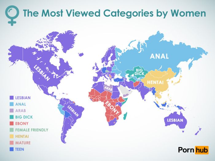PornHub Reveals What Women Around The World Are Searching For (3 pics)