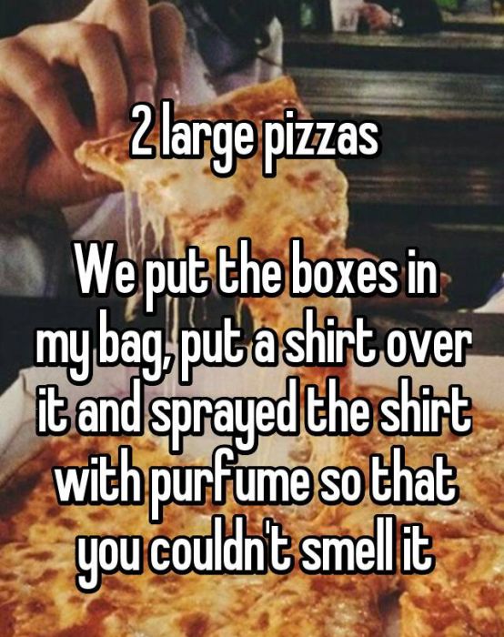 Whisper Users Reveal Their Methods For Sneaking Food Into A Movie Theater (17 pics)