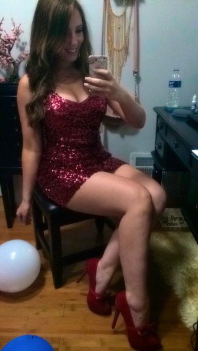 Girls In Skin Tight Dresses Always Know How To Turn Up The Sex Appeal (45 pics)