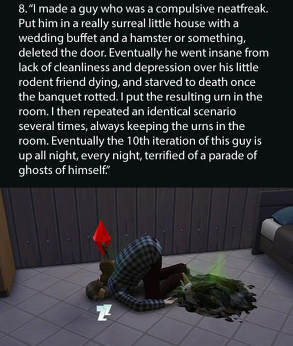 Gamers Reveal The Strangest Things They've Ever Done In The Sims (14 pics)