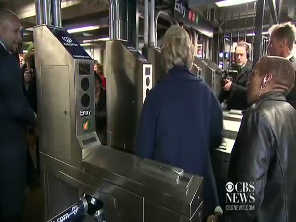 Hillary Clinton Needs Five Swipes To Enter NYC Subway