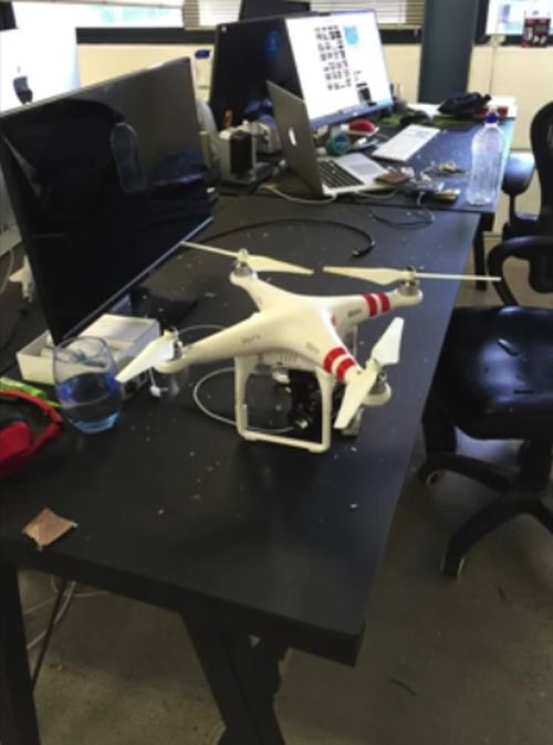 Drone Hits Person In The Head After Smashing Through A 5th Floor Window (3 pics)