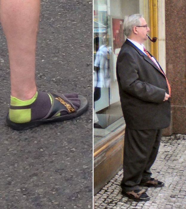 You'll Never Wear Socks With Sandals Again After Seeing These Pictures