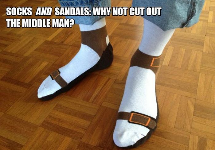 You'll Never Wear Socks With Sandals Again After Seeing These Pictures (18 pics)