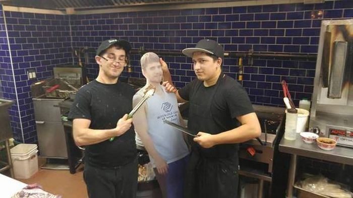 When Their Friend Said He Couldn't Come Party, These Guys Found A Solution (10 pics)