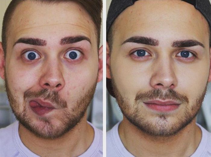 Men Wearing Makeup Is The Newest Trend On Instagram (16 pics)